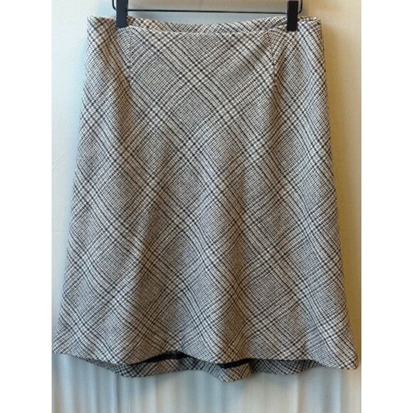 Vintage Amanda Smith Wool Plaid Skirt 14 (Modern 10/M) Lined Career 80s 90s - Picture 4 of 8